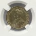 AUSTRALIA 1918M . SIXPENCE . NGC UNCIRCULATED . VERY SCARCE